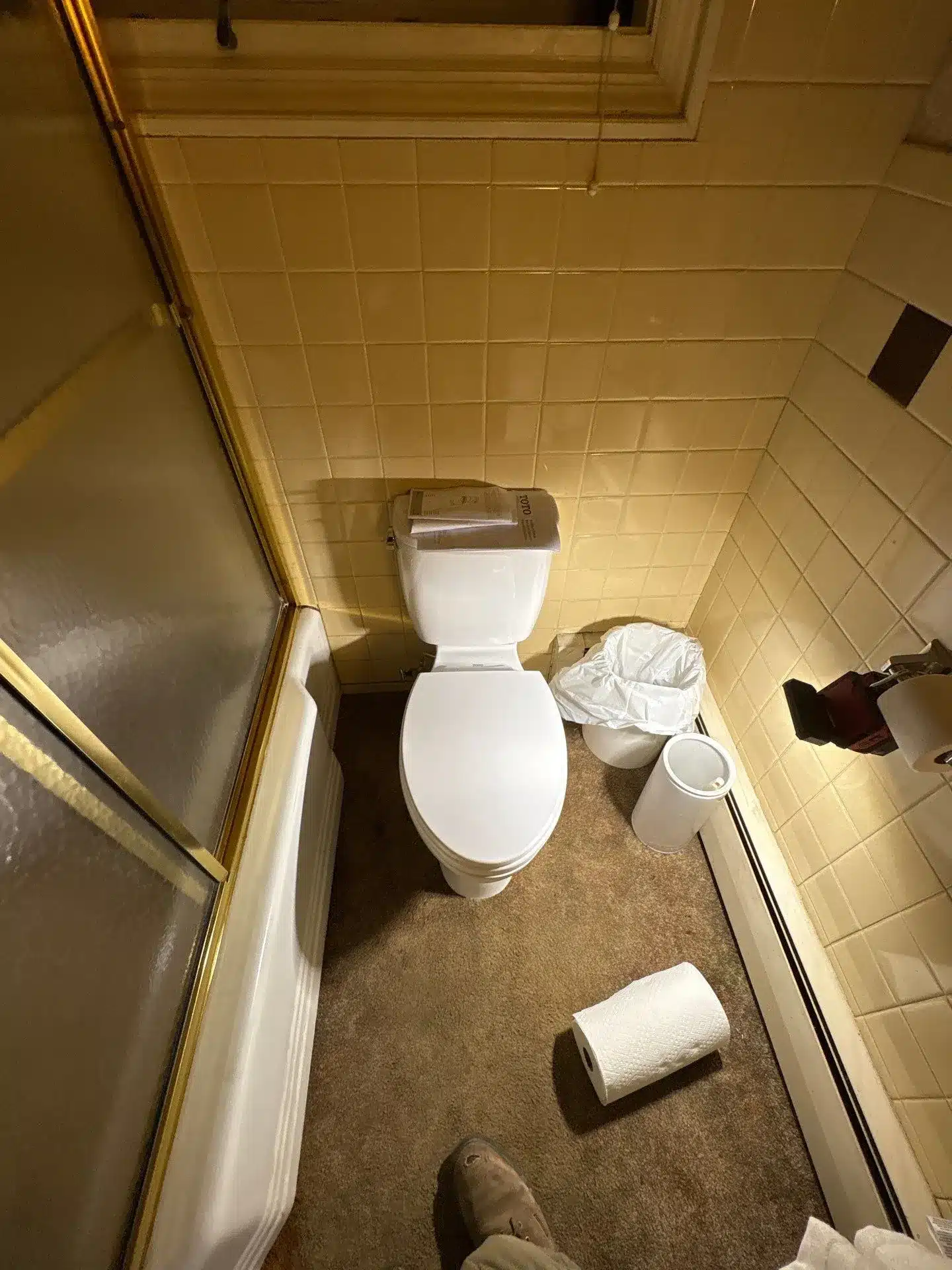 Toilet Flange Repair and New Toilet Installation, Stonington CT