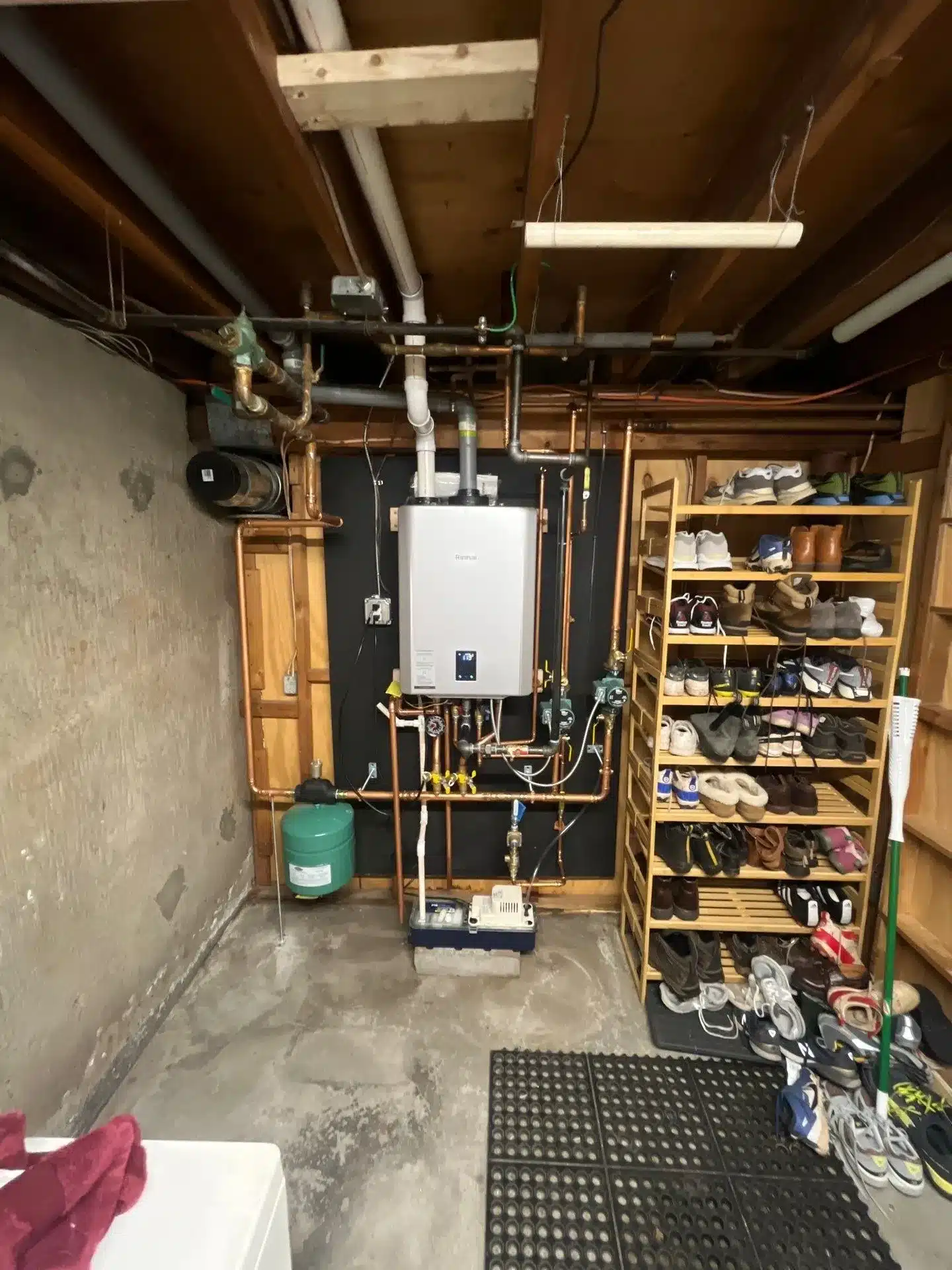 Rinnai combi boiler installed in Wethersfield, CT by TMG Plumbing and Disaster Solutions